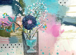 Polka Dots & Spring Flowers
